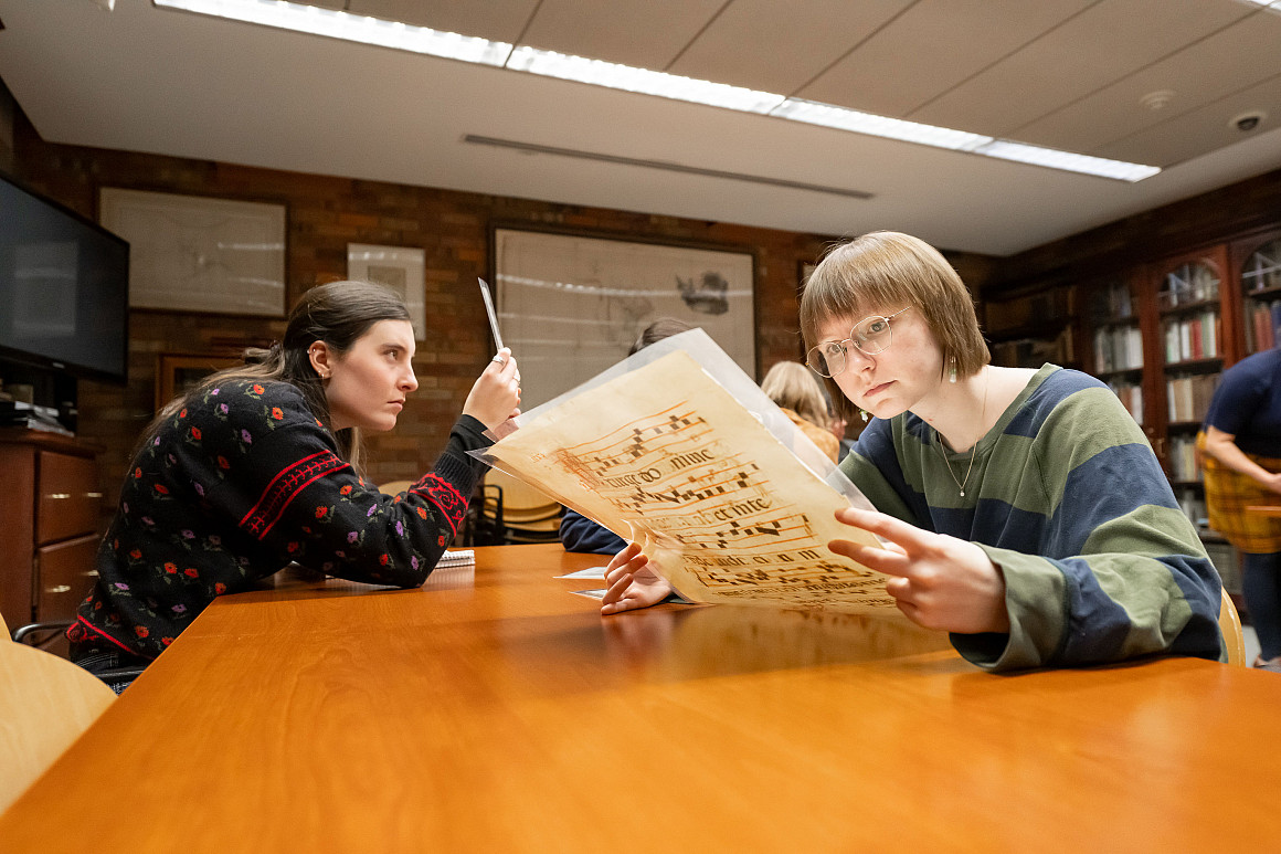 After a manuscripts boot camp, students are ready to study historical pieces in Watzek's Library's Special Collections Reading ...