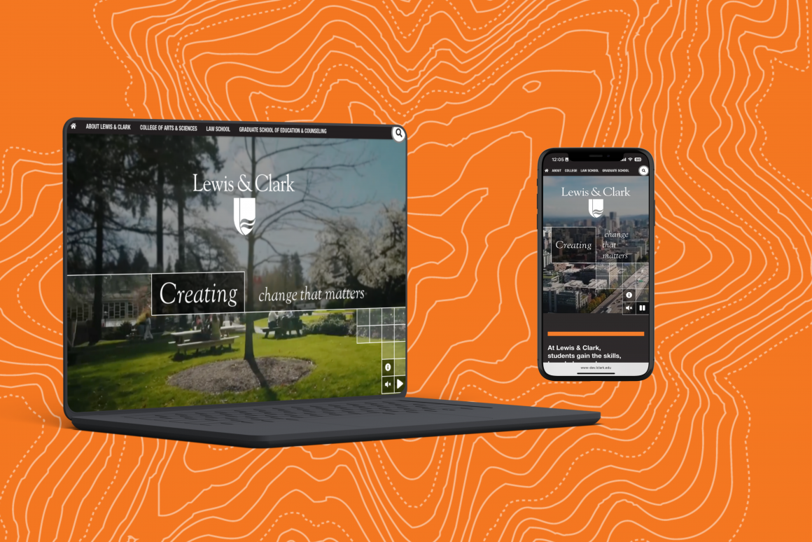 Lewis & Clark's new homepage will bring a unified voice and modern front door for the institution.