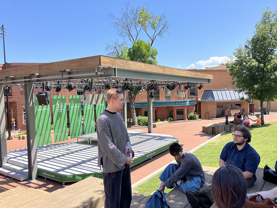 Students got the chance to connect with fellow L&C community member Caroline Wilkes BA '20, who works as an OSF production assis...