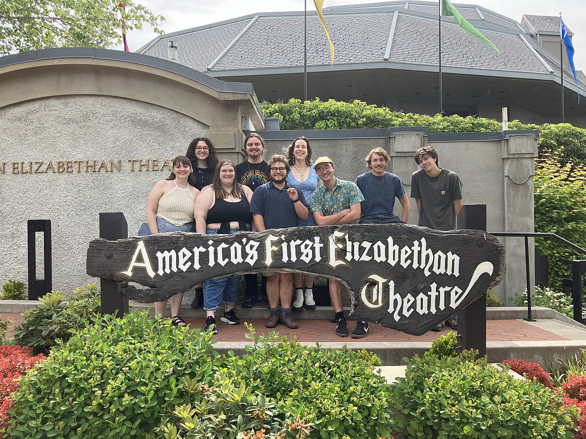 The outdoor Allen Elizabethan Theatre, inspired by the Globe Theatre in London, is designed to recreate a traditional Shakespearean exper...