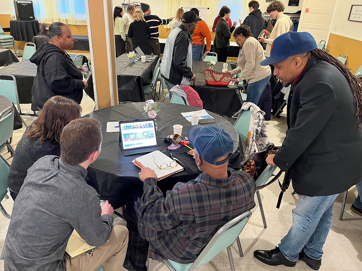 Students in ENVS 400 actively engaged with residents of the Albina neighborhood as they worked on their projects. These interactions help...