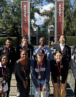 The L&C Career Trekkers at Nike headquarters.