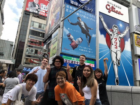 Armando with his roommates in Japan.