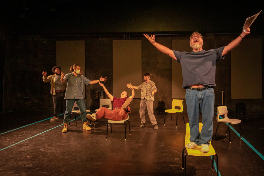 The performers joyfully portrayed the deep connections forged between the inside and outside students. Credit: Owen Carey