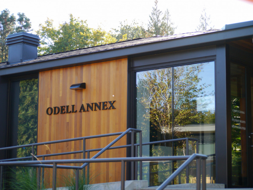 The Odell Annex, which is part of the Stewart-Odell renovation, will be home to select Student Life offices.Credit: Tara Elsa BA '26