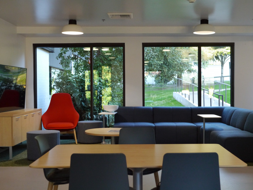 The Odell Hall lounge and common space.Credit: Tara Elsa BA '26