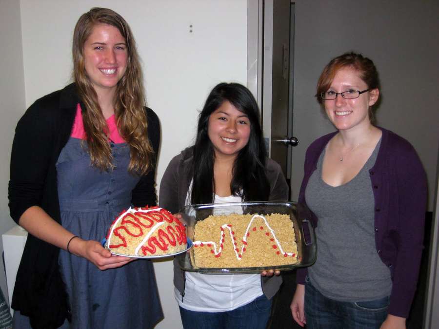 Alli Rotunno '14, Michelle Leon, and Katherine Garvey '13
